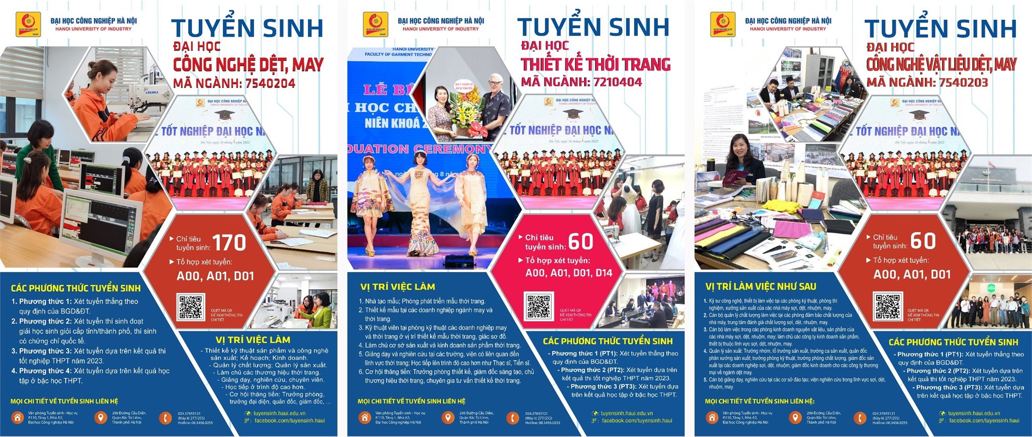 THÔNG TIN TUYỂN SINH NĂM 2024 - KHOA CÔNG NGHỆ MAY & THIẾT KẾ THỜI TRANG