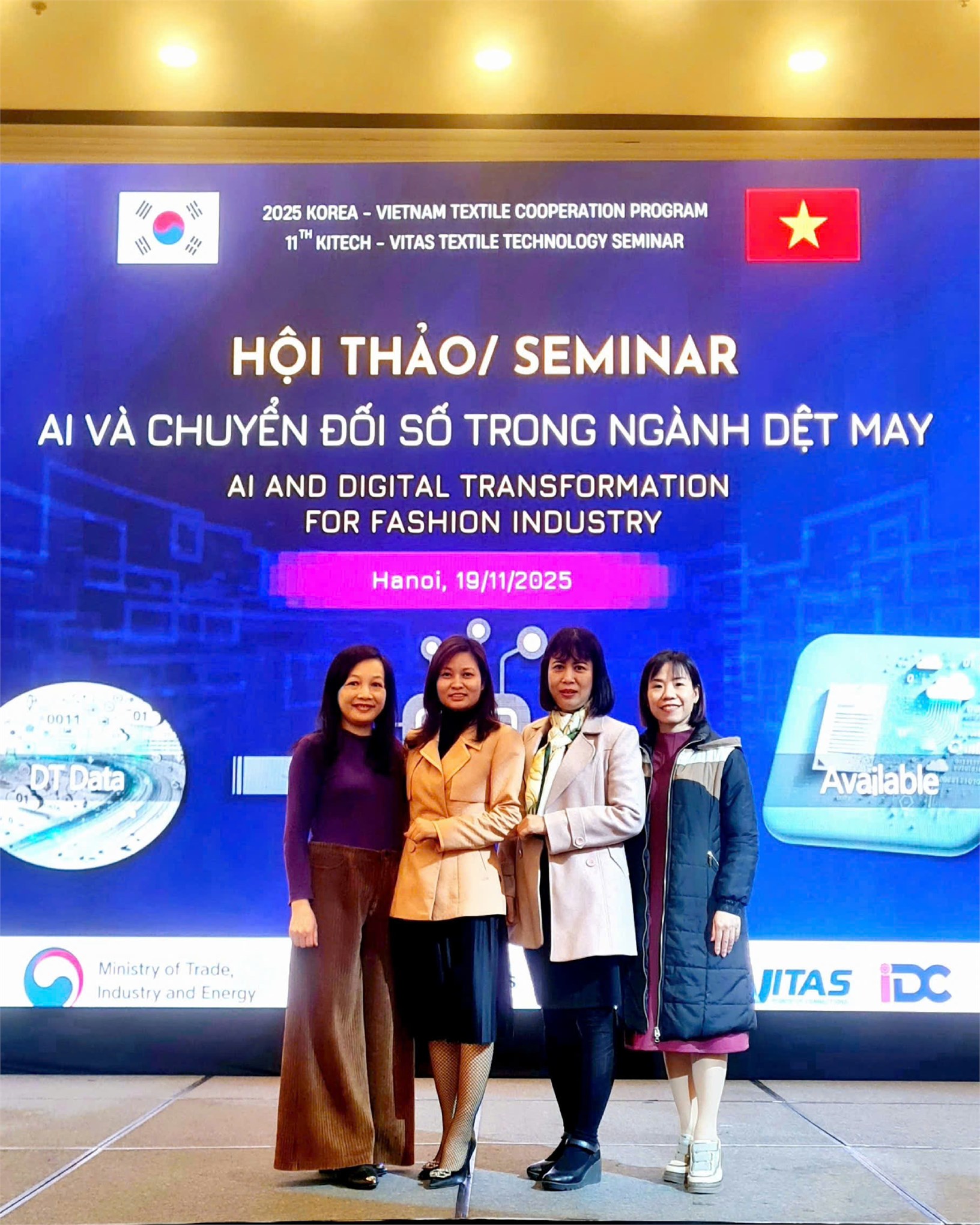 Giảng viên Khoa Công nghệ May & Thiết kế Thời trang – Trường Đại học Công nghiệp Hà Nội tham dự hội thảo “AI và chuyển đổi số trong ngành dệt may”