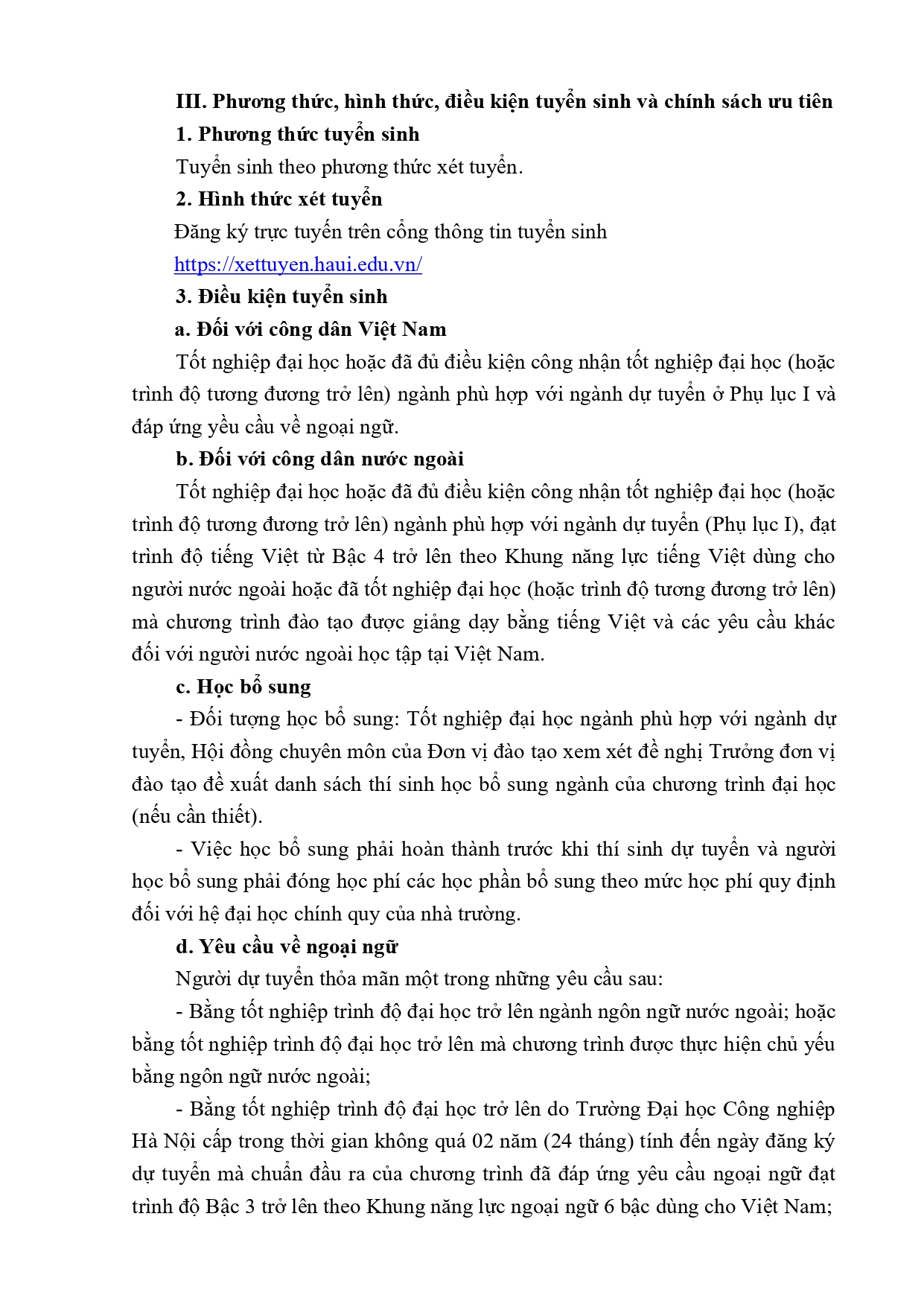 Thông tin tuyển sinh trình độ thạc sĩ năm 2026