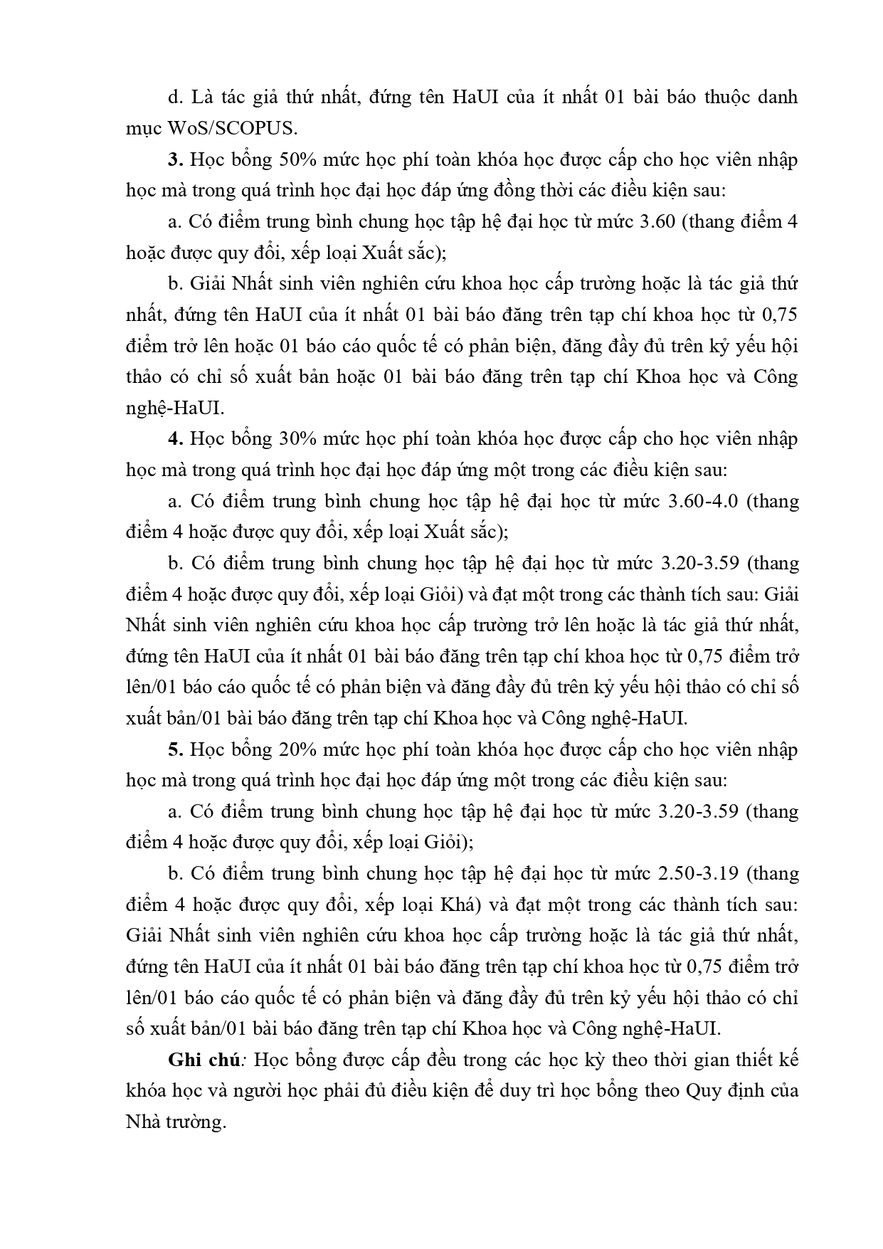 Thông tin tuyển sinh trình độ thạc sĩ năm 2026